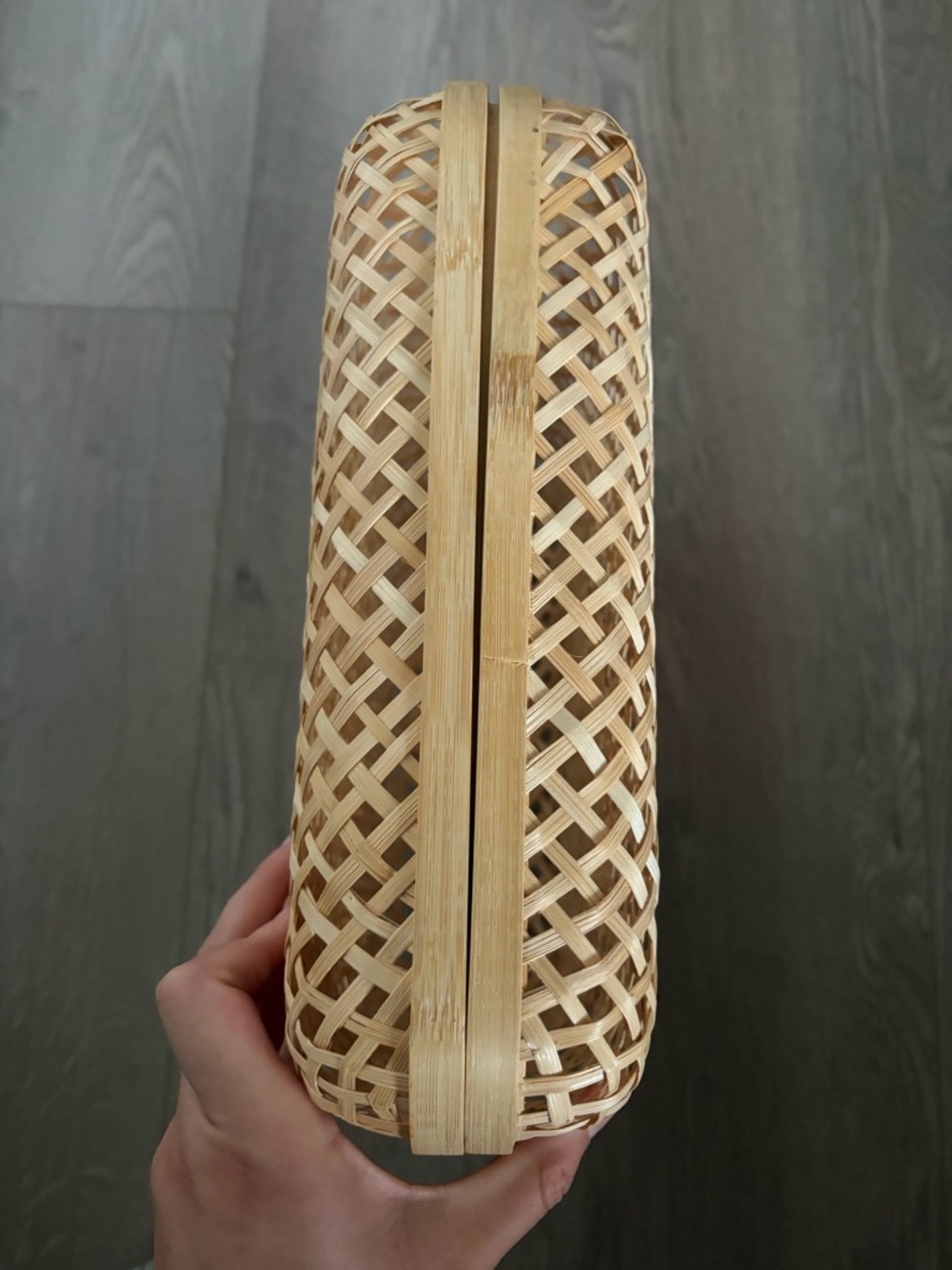 Ikea SMARRA Box with Lid in natural woven rattan - Picture 6 of 9